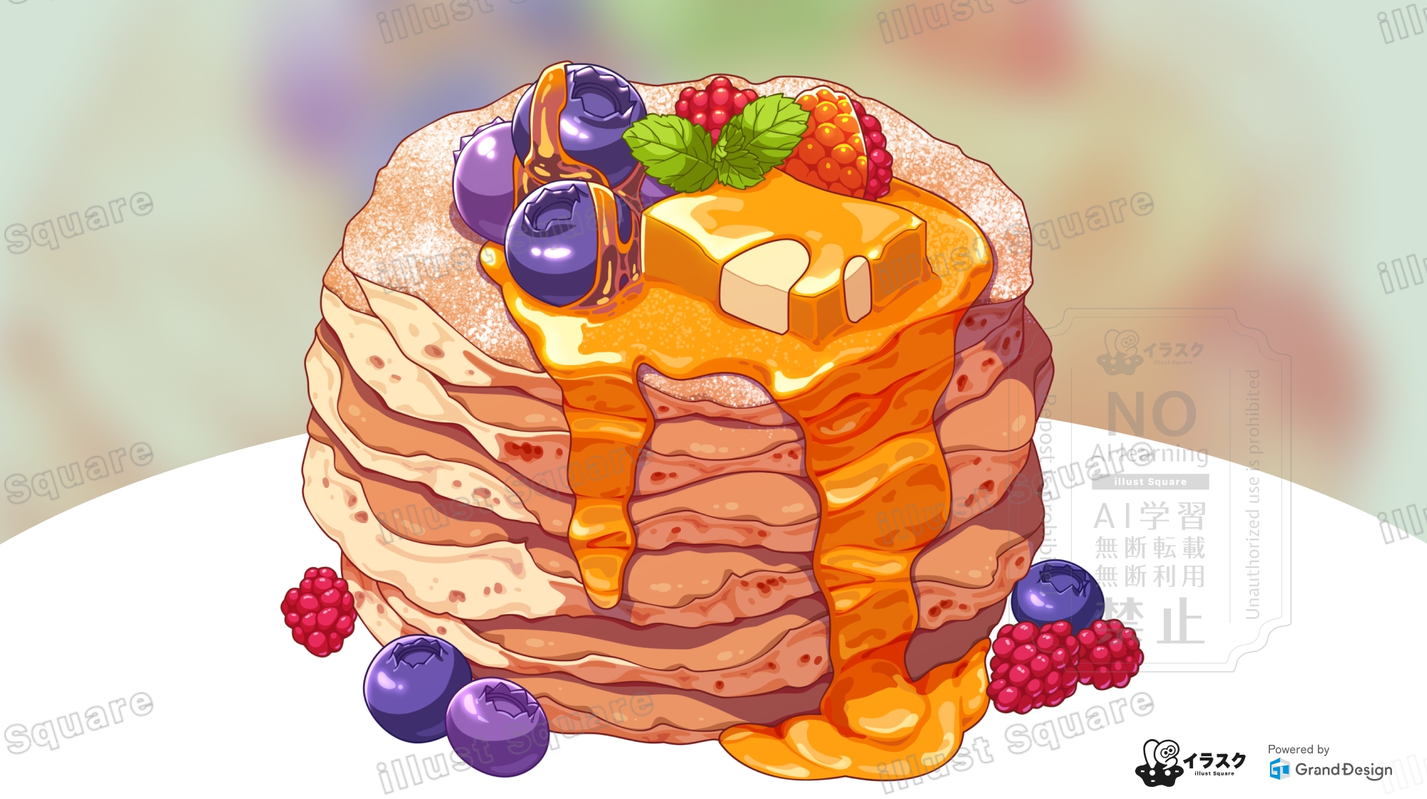 スイーツイラスト パンケーキ