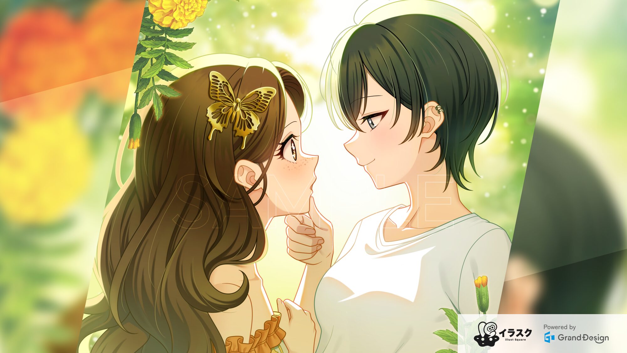 【0009】小説表紙用イラスト